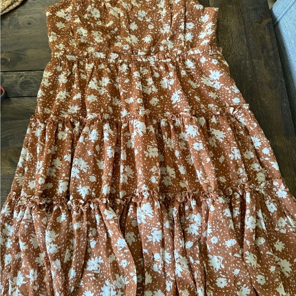 Blu Pepper floral boho babydoll dress nwt size large - Picture 2 of 3